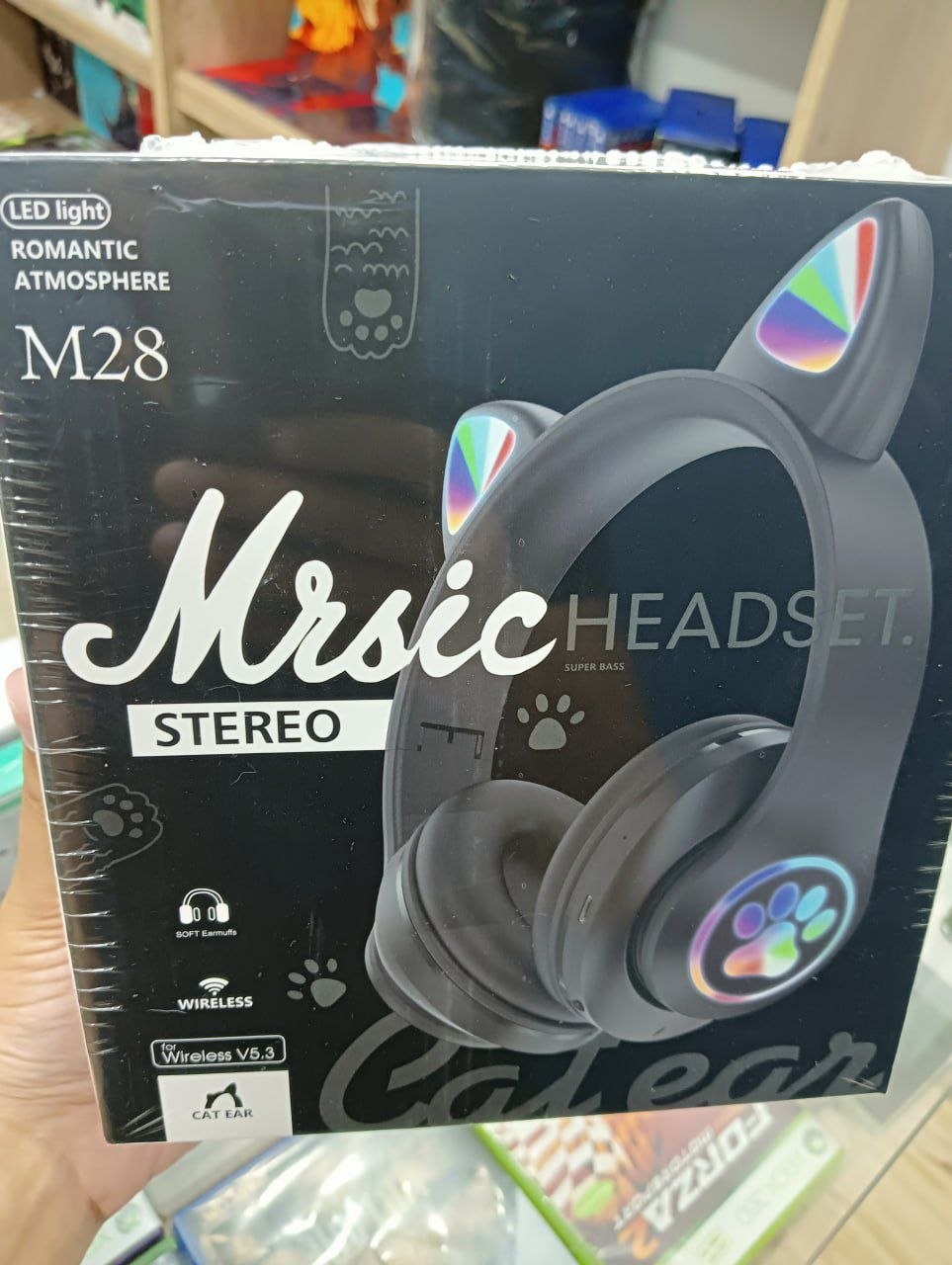 M28 Music Cat Ear LED Wireless Headset.