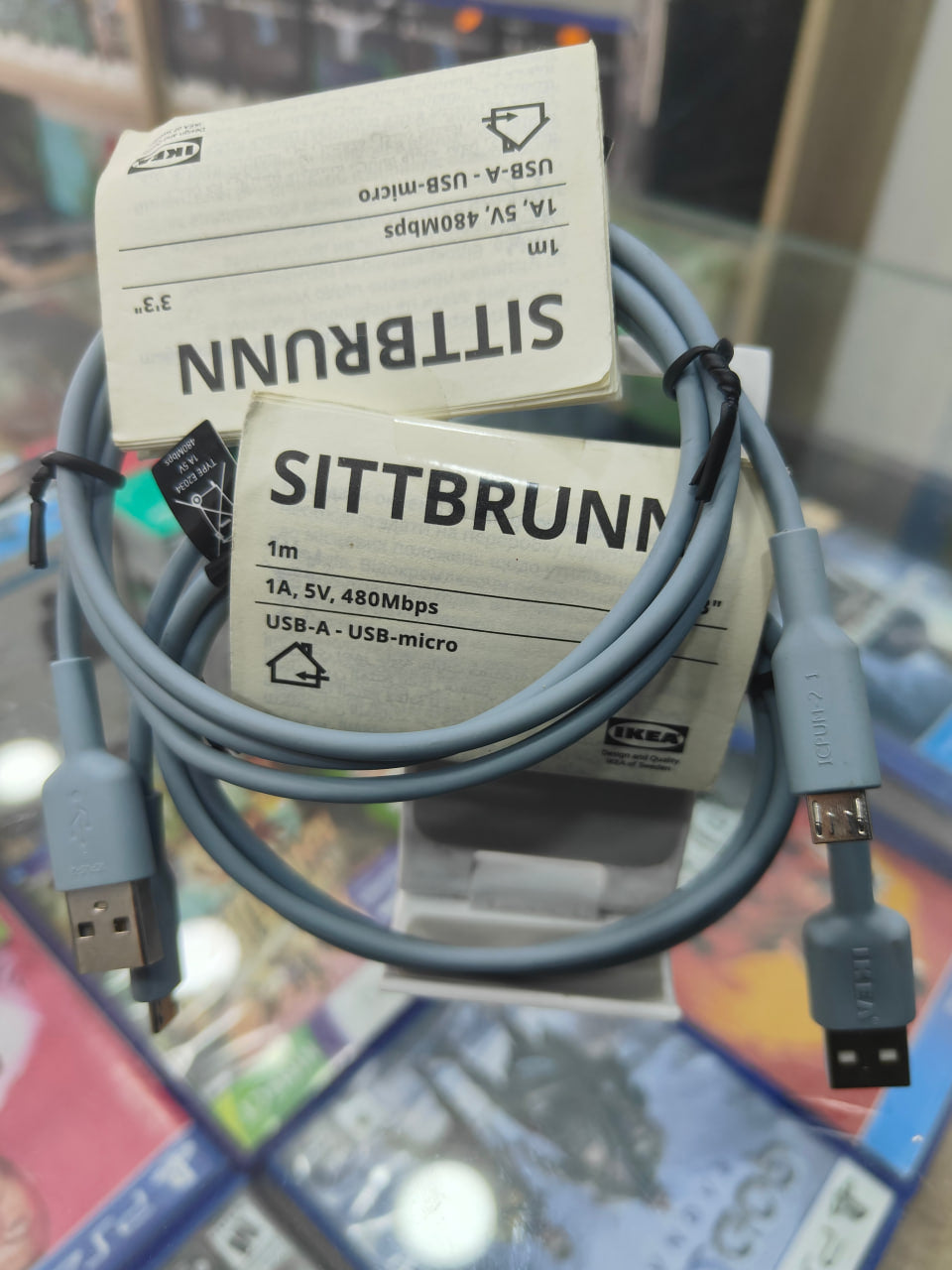 IKEA LILLHULT USB-A to Micro-USB cable