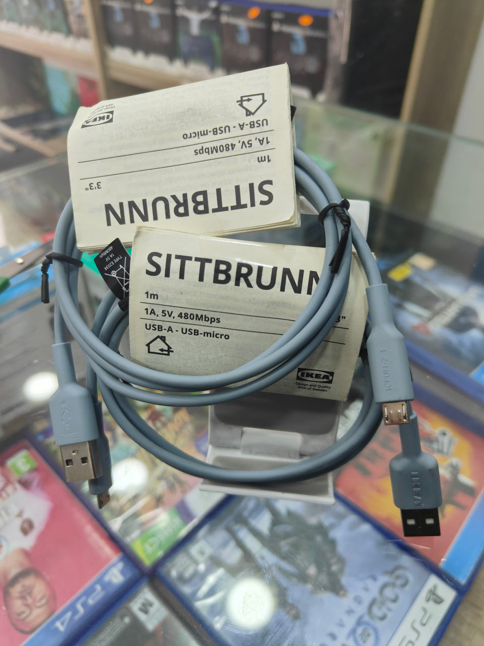 IKEA LILLHULT USB-A to Micro-USB cable
